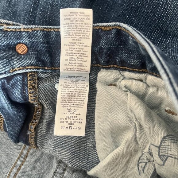 Mens Next Jeans Size 34R Blue Denim Straight Fit Pants W34 L31 - Picture 7 of 11